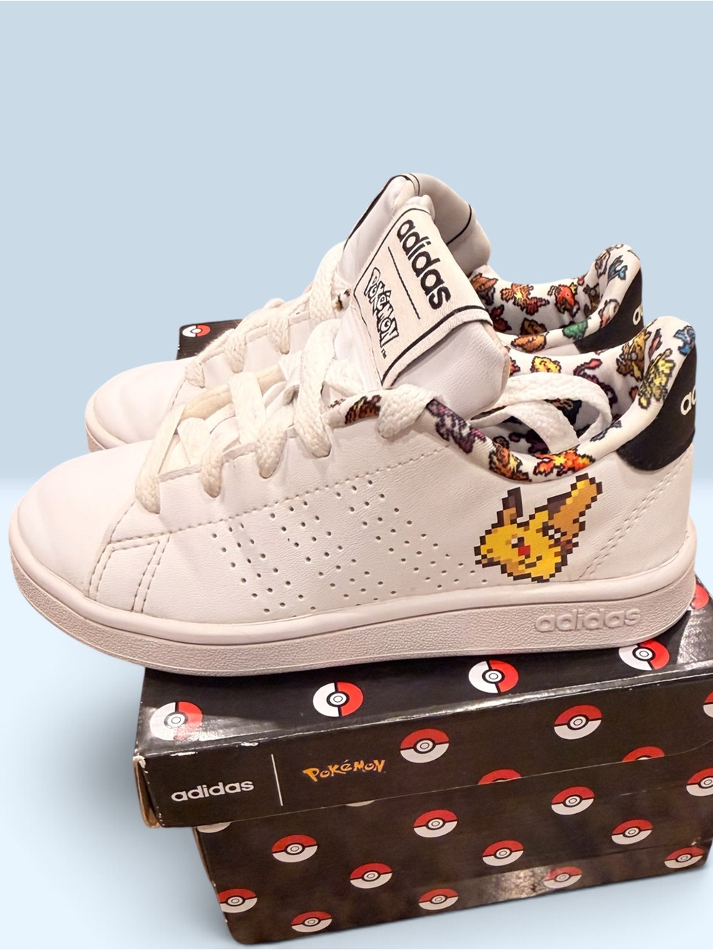 Adidas Advantage J Pokémon Pikachu sneakers